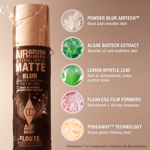 Charlotte Tilbury New! Airbrush Flawless Finish Setting Spray Matte 34ml